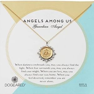Dogeared Guardian Angel Gold Necklace